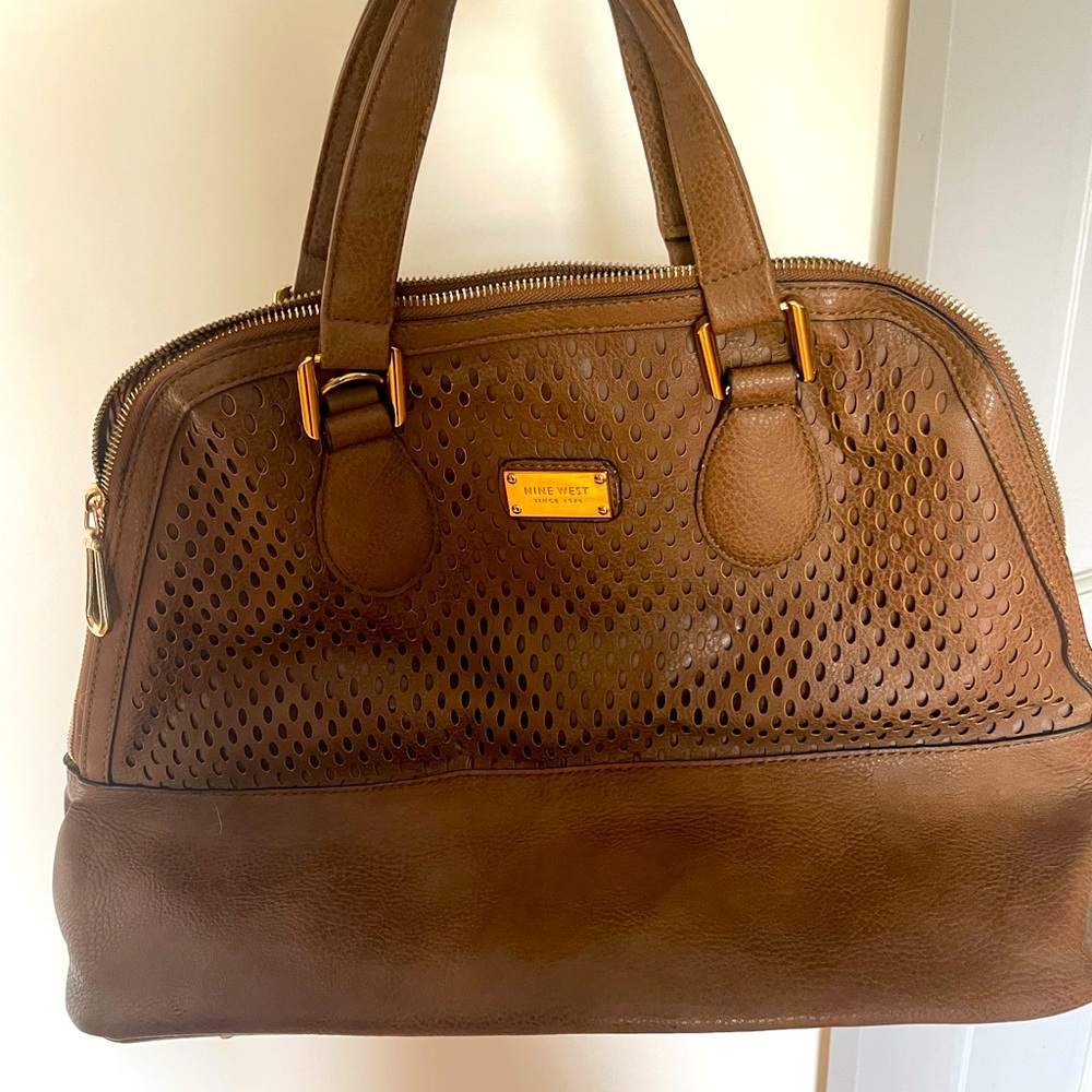 Light brown Nine West purse, barely used